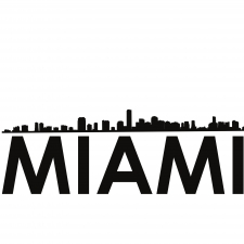 Miami Skyline Silhouette 